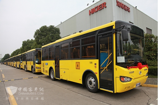 　1200臺出口沙特的海格客車整裝待發(fā)