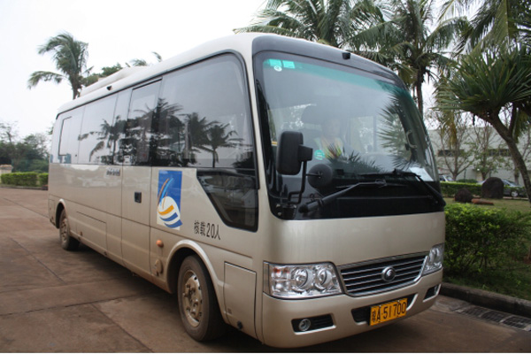 E7變身機場VIP擺渡車 宇通純電動穩定運行祖國最南端