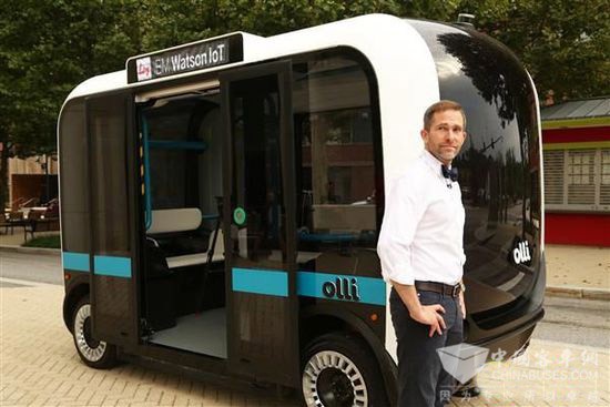 世界首輛3D打印公交車 可進行人車對話