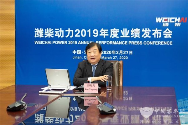 譚旭光：濰柴動力2019年營收1743億 未來要保持每年10%的穩定增長