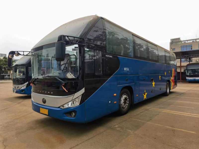  同款4臺公里數少50座國六氣囊中門四輪碟剎宇通6128型客車 