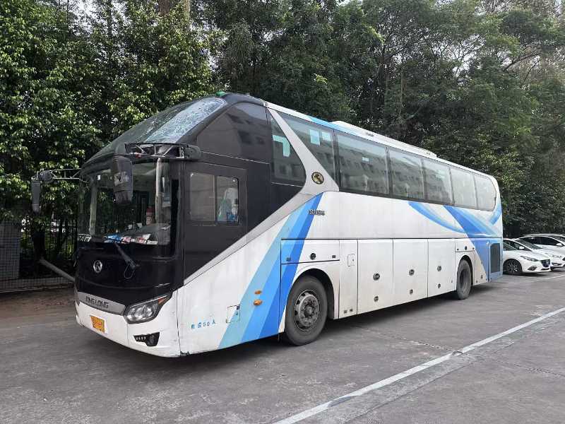 深圳牌國四50座12米氣囊中門金龍6125大高一營運車