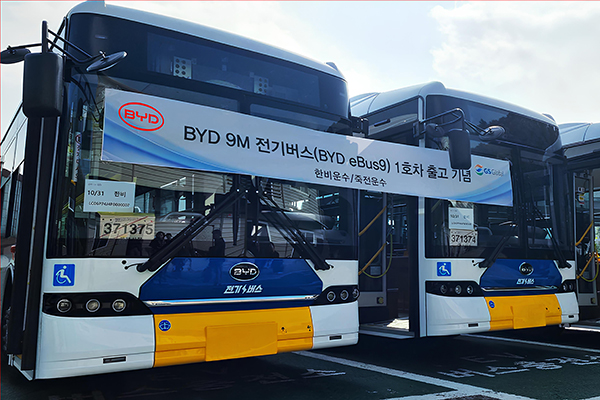 比亞迪商用車亞洲市場再布局 eBus9純電動大巴韓國正式發布
