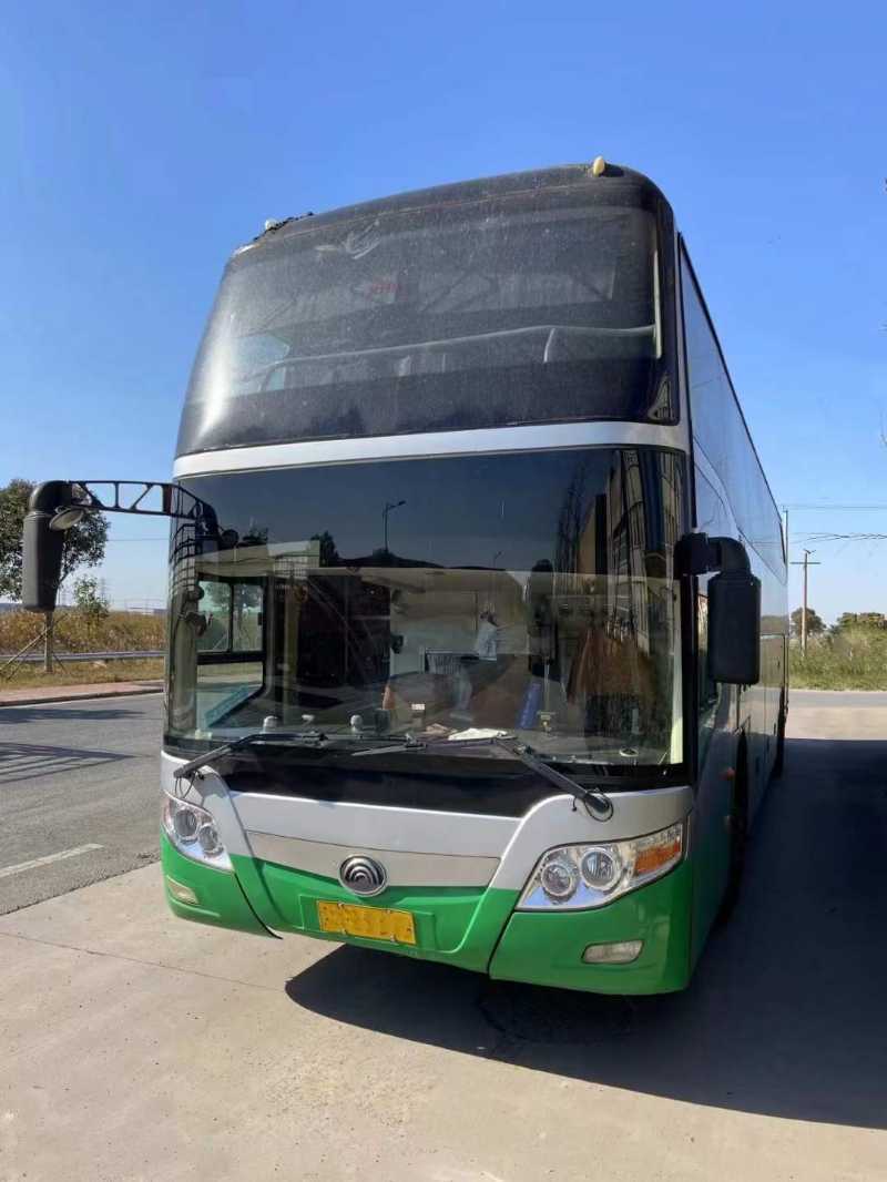 江蘇牌國四12米55座后開門宇通6126氣囊中門旅游車 