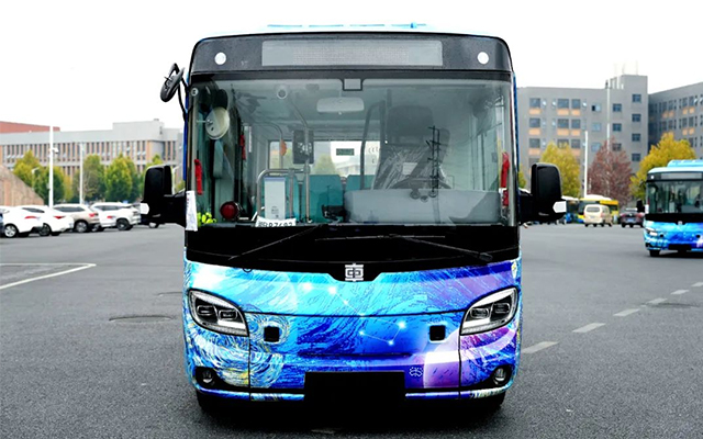 中車電動北斗云尚巴士試運行 助力職教城智慧交通
