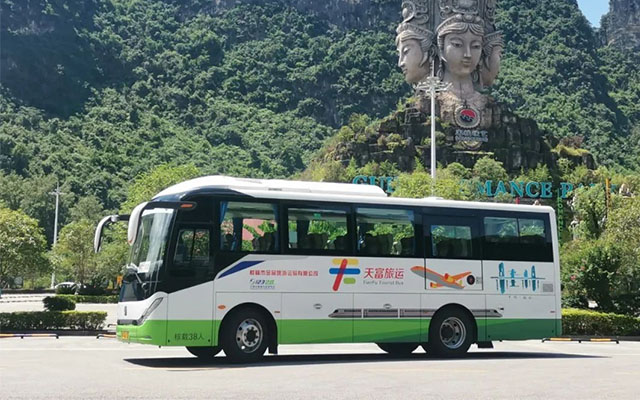 跟著悟空游大同 中通H11旅游大巴批量交付恒山景區