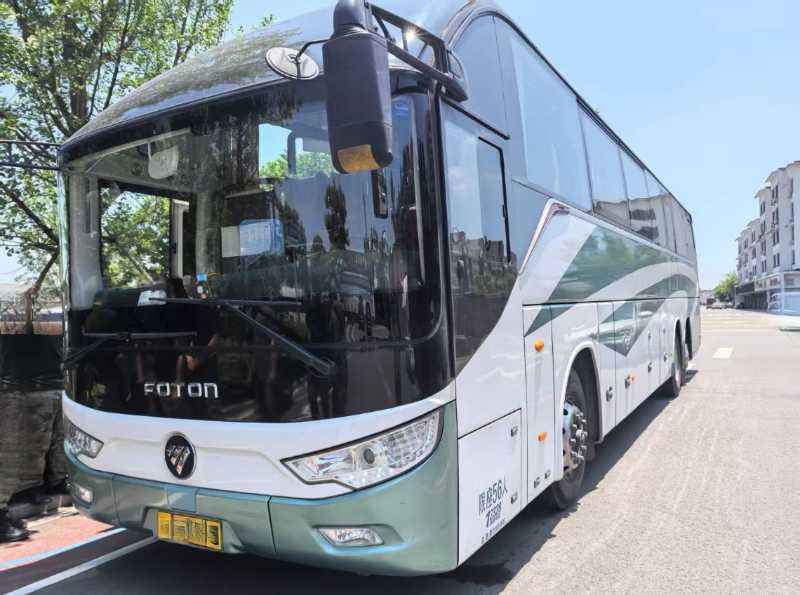 2023年4月上牌準新國六56座福田6132雙檔暖氣旅游車