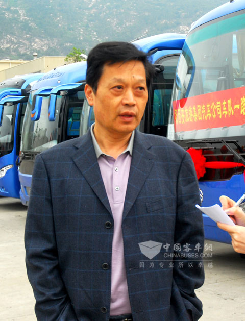西安旅游集團(tuán)汽車公司費(fèi)長安總經(jīng)理接受采訪