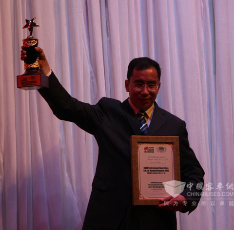 中通客車LCK6101GPHEV榮獲世界客車聯盟2010年度最佳環保巴士獎