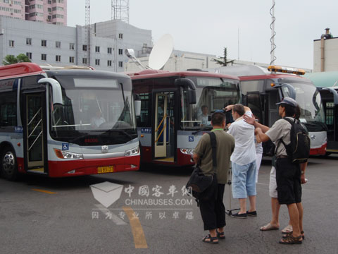 中通混合動力在北京示范運營