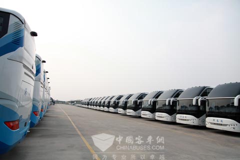 團投入亞運會服務的海格客車