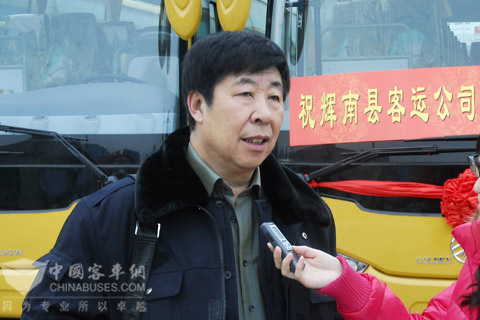 輝南客運公司李文華經理接受采訪