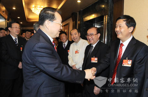 中共中央政治局常委李長春會見湯總