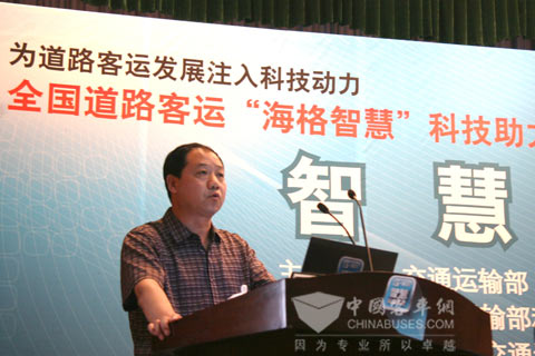 陜西恒泰汽車運輸（集團）有限公司副總經理張繼孝介紹使用G-BOS經驗