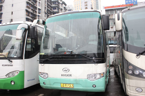 重慶渝運集團運營的海格客車 