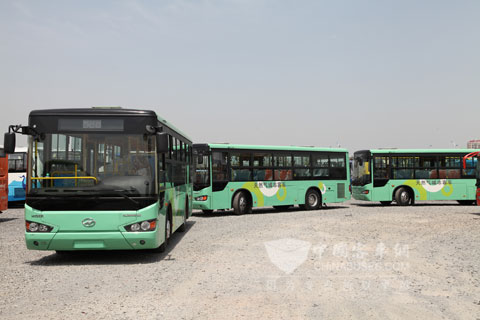 貴州黔順批量海格LNG公交發(fā)車
