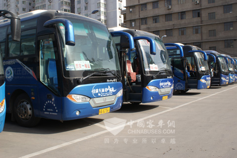 陜西五環客運批量中通清潔能源客車