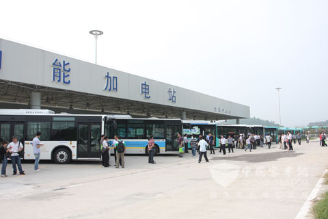   2013中國首屆公共汽車節能大賽現場