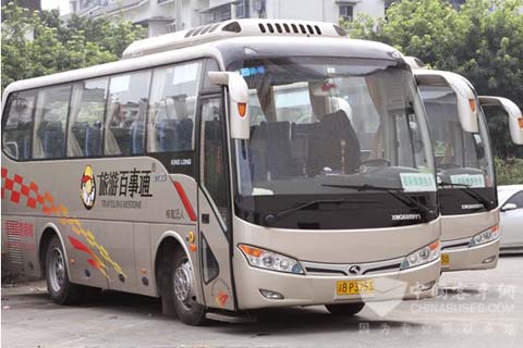 重慶旅景汽運的大金龍客車從30座位到55座位都有