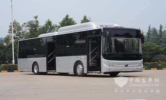 宇通面向歐洲市場推出的12米純電動公交