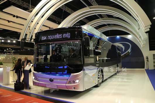 宇通現場發布面向歐洲市場的12米純電動客車