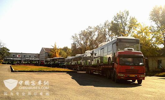 591輛黃海純電動公交陸續交付河北保定