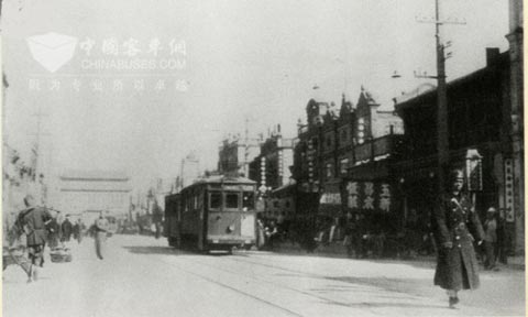 民國時期前門的當當車