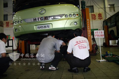 南通汽運修理人員參加技能比賽