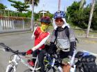 環保低碳的單車運動在臺灣非常流行，方衛東沿途遇見不少騎友