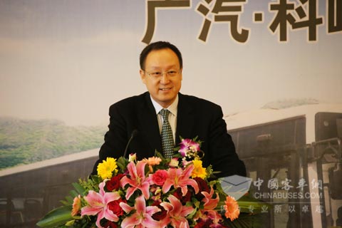 北京科凌電動車輛股份有限公司董事長杜炬發表講話