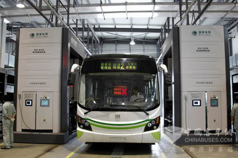 青島薛家島充換電站內(nèi)部設備