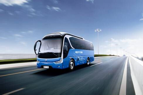 亞星8米鋰電池純電動旅游車