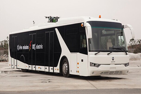 亞星14米超級電容純電動機場擺渡車