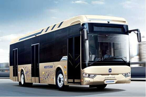 亞星12米氣電混合動(dòng)力車(chē)
