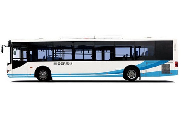 海格KLQ6129GAHEVE5BZ公交車（柴油/電混動(dòng)國五24-46座）
