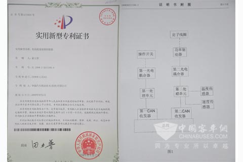 華越電渦流緩速器專利證書